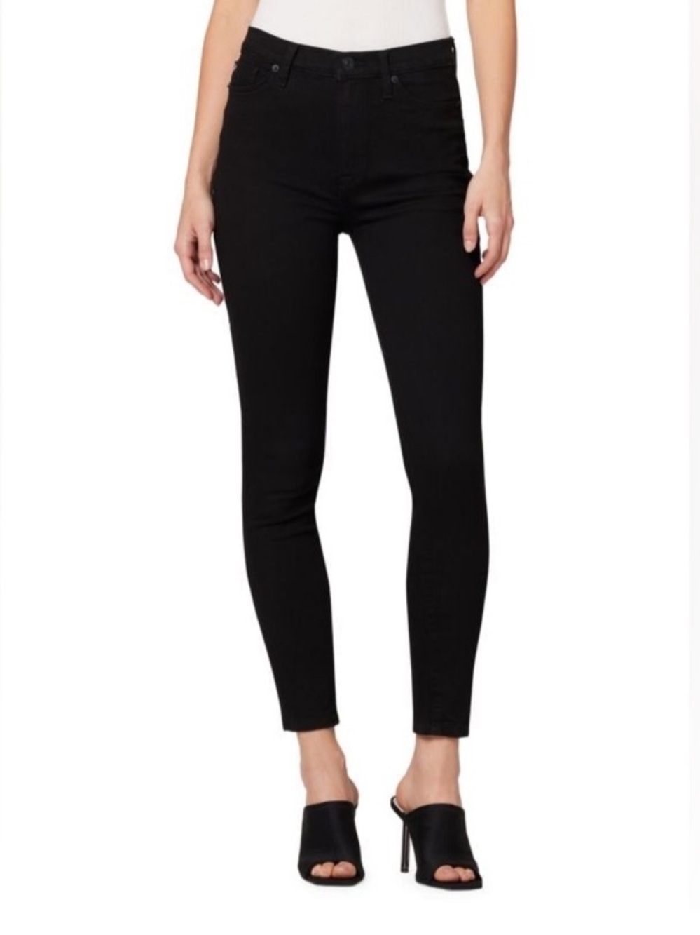 HUDSON Blair High Rise Super Skinny Ankle Jeans Size 28 Black Women’s Denim